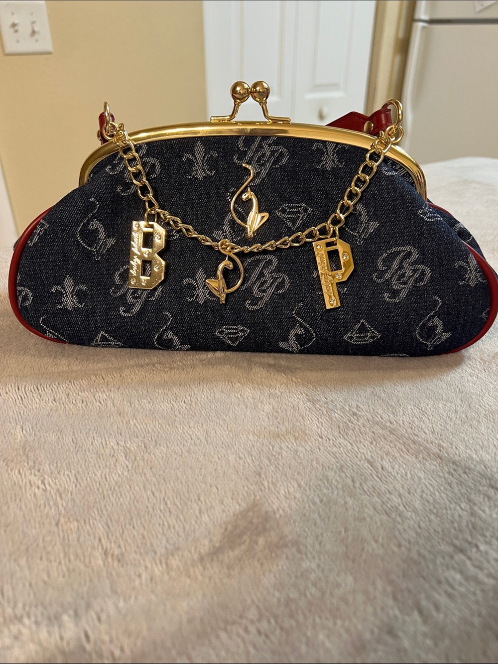 Baby Phat kiss lock bag